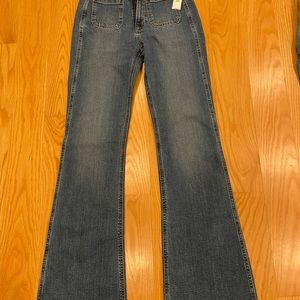 Gap 70s flare high rise jeans